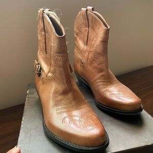 Franco Sarto Low Top Cowboy Boots